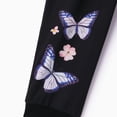 thumbnail image 6 of PatPat Girls Outfit Set Butterfly Graphic Print Sweatshirt and Sweatpants 2 Piece Kids Clothes Jogger Pants Long Sleeve Size 4-12 Years, 6 of 11