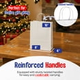 thumbnail image 2 of MT Products White Gift Bags 8" x 4" x 10" - Paper Bags with Handles - Pack of 30, 2 of 7