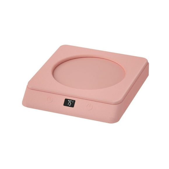 Rongfmy Chauffe-Tasse à Café Antidérapant Assiette Chauffe-Café pour Thé Tasses en Acier Inoxydable Rose