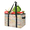 Multicolor 1, variant on Shell Starfish Wood Board Reusable Grocery Bags, Foldable Shopping Bags for Groceries with Handles, Large Grocery Tote for Kitchen, Market, Car, Trunk, Picnic