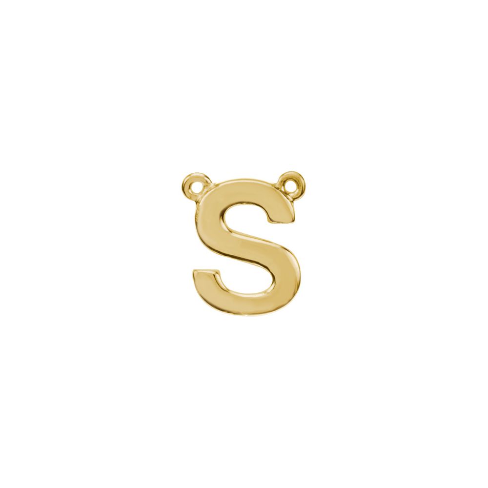 14K Yellow Gold Classic Alphabet 