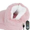 thumbnail image 6 of Electric Heated Foot Warmers for Men and Women, USB Thermal Heating Slippers Boots with Adjustable Temperature, Thick Fuzzy Plush Indoor Foot Warmer for Winter Home Office Use, 6 of 6
