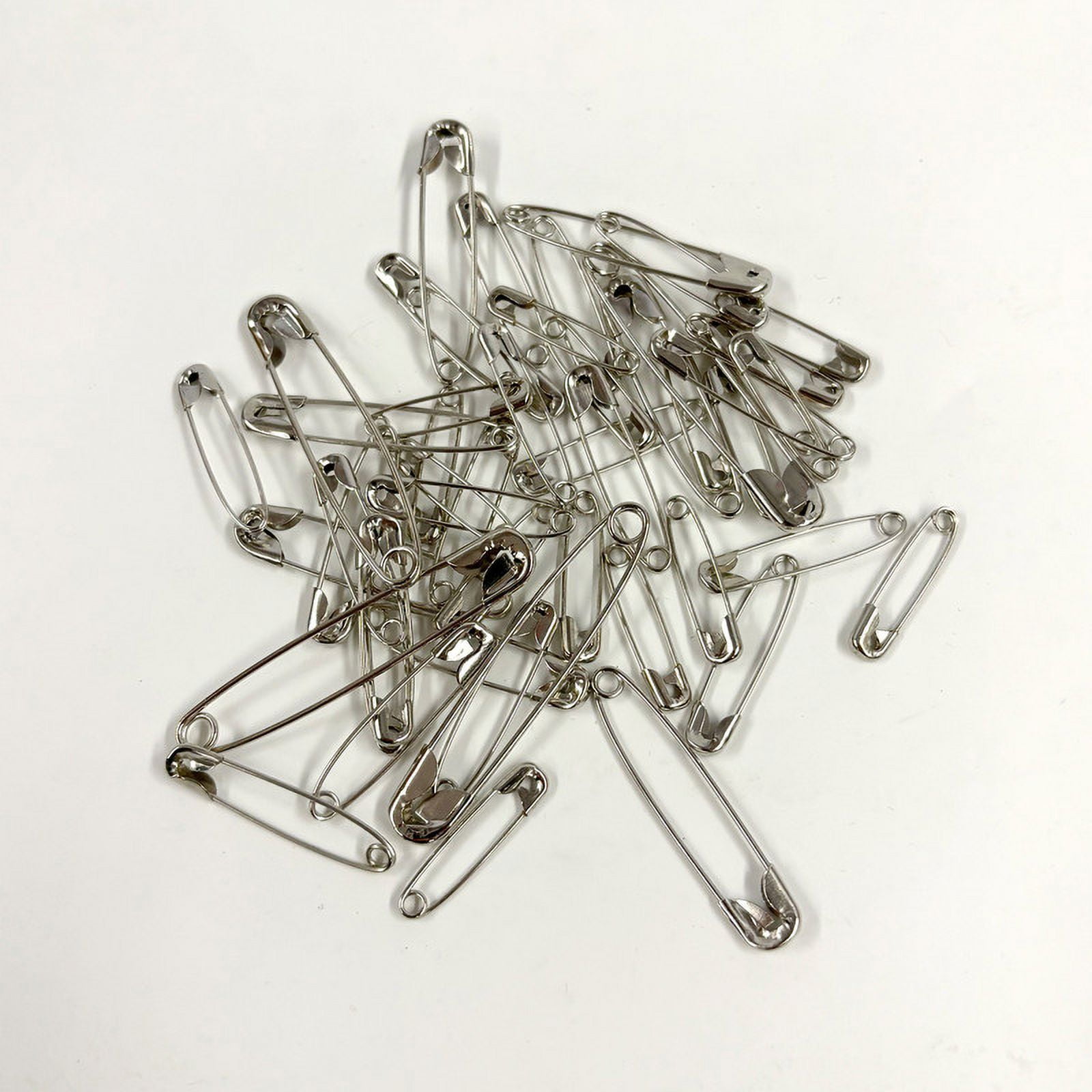 (8 pack) Hello Hobby Silver Safety Pins 50 Count with 5 Assorted Sizes, Nickel-Plated Steel