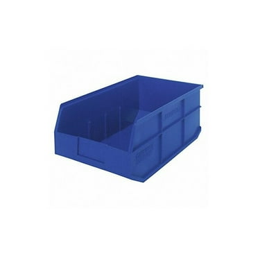 Quantum Storage Systems Shelf Bin,Blue,Polypropylene,7 in SSB465BL