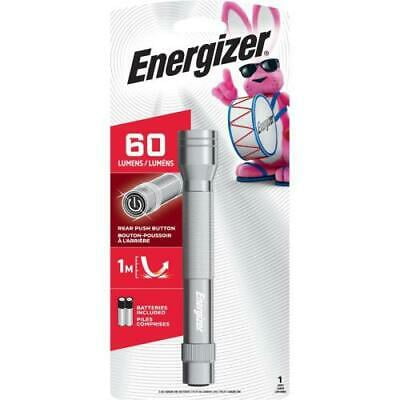 Energizer 60 lumens Gray LED Flashlight AA Battery