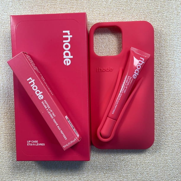 Hailey RHODE Lip Gloss Silicone Phone Case with Lip Gloss