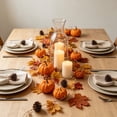 thumbnail image 2 of Halloween Sale Clearance!Fall Decorations for Home, Artificial Maple Leaves Pumpkins Sunflowers And Vines For Thanksgiving Home Decor And Festive, 2 of 7