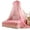 Pink, variant on Sunjoy Tech Bed Canopy Lace Mosquito Net for Girls Beds, Unique Princess Tent Mesh Canopies, Round Dome Curtain Drapes Home %26 Travel