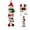 A003- G, variant on Amigurumi Crochet Kit with Spiral Snowman Design, 8-Color Yarn Set, Red White and Green, for Holiday Home Display, Wall Hanging Decoration