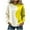 Yellow, variant on RRMuAzgs Women's Long Sleeve Tops Color Block Casual Crewneck Sweatshirts Loose Comfy Hoodless Pullover Hoodie