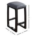 thumbnail image 5 of Acme Furniture Razo Counter Height Stool (1Pieces) in Fabric & Weathered Espresso Indoor, 5 of 8