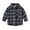 Navy Blue, variant on LYMAYTER Kids Boys Brushed Shirt Toddler Long Sleeve Plaid Shirt Spring Fall Button T-Shirt for 2-8 Years