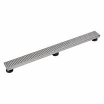 Designline 36 in. Stainless Steel Linear Shower Drain with Square Pattern Drain Cover