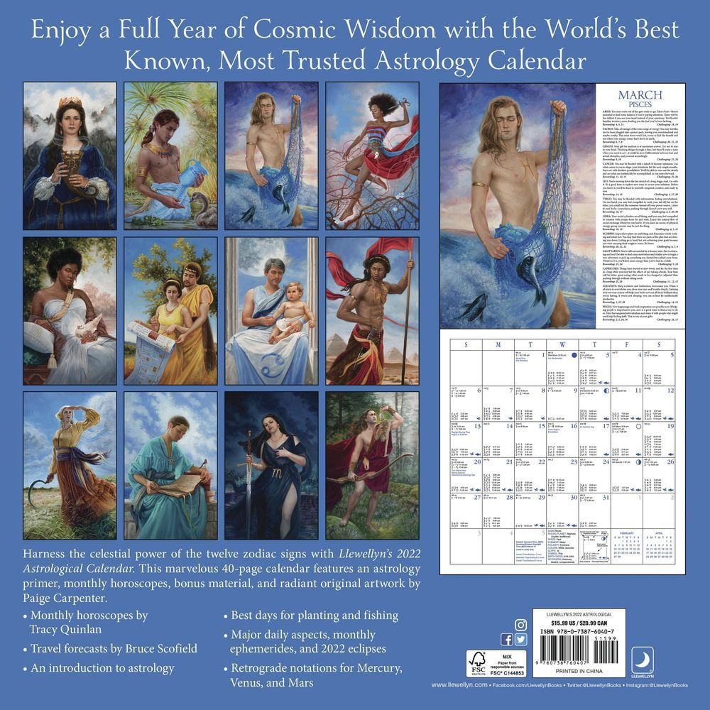 Buy Llewellyn's 2022 Astrological Calendar: The World's Best Known, Most Trusted Astrology Calendar Online In India. 129061980