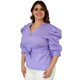 thumbnail image 2 of Blusa con cierre tallas extras, Roman Fashion 0179 (Lila) lila 40 Roman Fashion Blusa extra 0179, 2 of 6