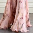 thumbnail image 5 of Womens Maxi Dresses Flowy Ruched Floral Print Boho Dress Wrap V Neck Sleeveless Sundress Elegant Formal Party Wedding Guest Dresses Beach Vacation Outfit, 5 of 6