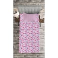 thumbnail image 3 of Ambesonne Purple Quilted Bedspread Set 2 Pcs, Sentimental Composition, Twin Size, Multicolor, 3 of 3