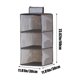 thumbnail image 4 of Bolsa de almacenamiento colgante multicapa gruesa | Organizador de armario plegable de tela no tejida con compartimentos | Organizador de armario antipolvo para ropa y accesorios, 4 of 6