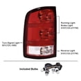 thumbnail image 3 of Tail Lights Lamps Left+Right Fit For GMC Sierra 1500 2500 3500HD 2007-2013, 3 of 3