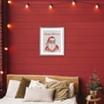 thumbnail image 2 of Stupell Industries Happy Holidays Jolly Santa Gray Framed Print Under Glass, design by Elena Fay, 21 x 17, 2 of 10