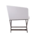 thumbnail image 4 of Manhattan Comfort HollyWood Faux Leather Accent Lounge Chair in White, 4 of 8