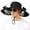 Black, variant on Solar Fan Hat,Solar Powered Fan Hat for Men Women,Wide Brim Sun Hat with 2 Solars Fan,2-in-1 Hands-Free Hats Fans