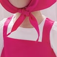 thumbnail image 6 of Pandaie Toddler Little Girls and Bear Folk Dress Up Kids Birthday Party Long Sleeve Outfit with Kerchief Set 18-24 Months Hot Pink, 6 of 9