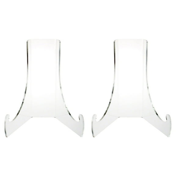 SEIWEI 2PCS Acrylic Art Bowl Display Stand Holder Clear Table Stand Holder Acrylic Stand Display Holder