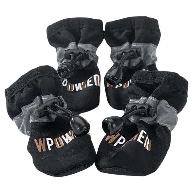 asddcavvf Dog Shoes Protector 4pcs Cozy Dogs Boots With Soft Sole Dog Harness for Leash Double Rhinestone Choker