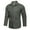 Armée Verte, variante sur Cardigan à Poche Camouflage Simple Mode pour Hommes
