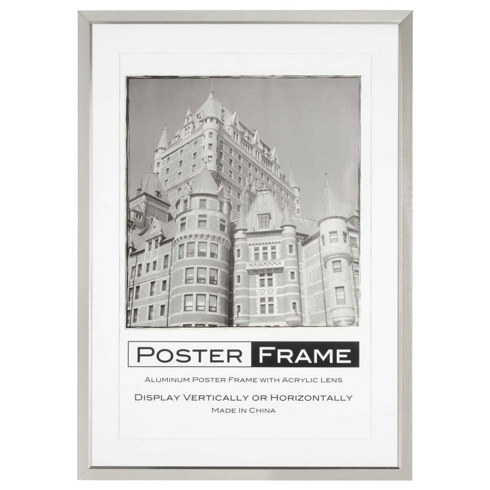 Matted Poster Frame for 24 x 36 Graphics, Includes 2 Colored Mat Boards