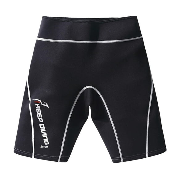Pantalones cortos de natación Cola neopreno 2 mm para hombres y mujeres Blanco S