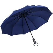Windproof Double Layer Inverted Umbrellas Reverse Folding Umbrella UV Protection