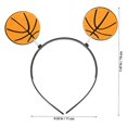 thumbnail image 2 of Sports Headbands 3Pcs Bopper Headbands for Adults Festivals Performances in Orange Fabric, 2 of 5