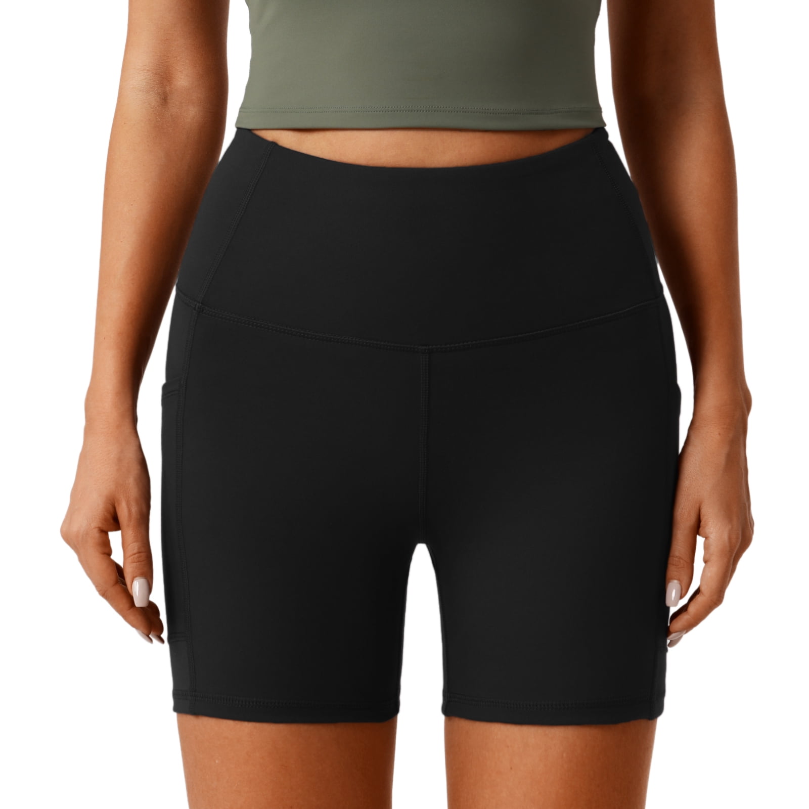 Ipletix Biker Shorts for Women, 6 High Waist Biker Shorts Black Workout  Shorts for Running Yoga Athletic at  Women's Clothing store