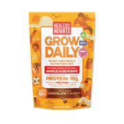 Healthy Heights Grow Daily Boys 10+ Shake Mix Powder, Chocolate, 18g Protein, 1.48lb