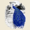 thumbnail image 3 of CafePress - Blue Peacock T Shirt - Men's Classic Graphic T-Shirt, 3 of 4