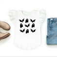 thumbnail image 5 of Ghosts and Bats Stacked - Kids Flutter Sleeve Tee, 5 of 11