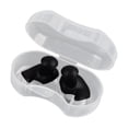 thumbnail image 4 of Tapones para los oídos para natación, protectores auditivos reutilizables, espirales, tapones de silicona para los oídos para dormir. Negro, 4 of 9