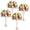 Gold, variant on Gaderth Tabletop Metal Wedding Flower Trumpet Vase, 20 Inch Tall Trumpet Vases for Centerpieces, Tall Metal Gold Vases with Crystal Bead Accents for Wedding, Banquets, Party & Home 4 Pcs