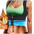 thumbnail image 2 of Generic Women Sauna Vest Waist Trainer Hot Sweat Slim Corset Body Shaper with Zipper Workout Tank Top, 2 of 7
