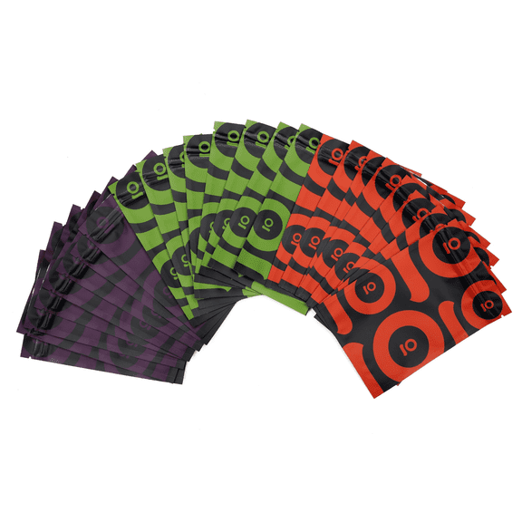 100-Pack Resealable Mylar Storage Bags 3x4 inch | Color-coded with Writable Labels | Waterproof & Airtight