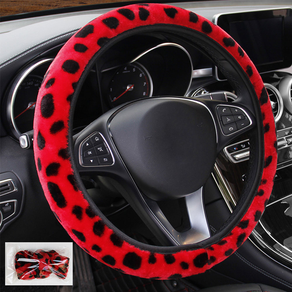 Car Steering Wheel Covers Steering Wheel Wrap Durable 15 Inch Autumn