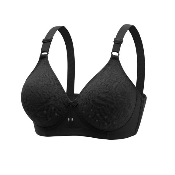 oqasdz Womens Bras Comfortable New No Underwire Soft Adjustable Straps Breathable Gathering Bra