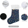 thumbnail image 3 of Coolnut Christmas Stocking Personalized Space Planet Large Candy Stocking Hanging Gift Xmas Stockings Decoration 1 PC for Family Holiday Party Ornaments Decor Fireplace, 3 of 7