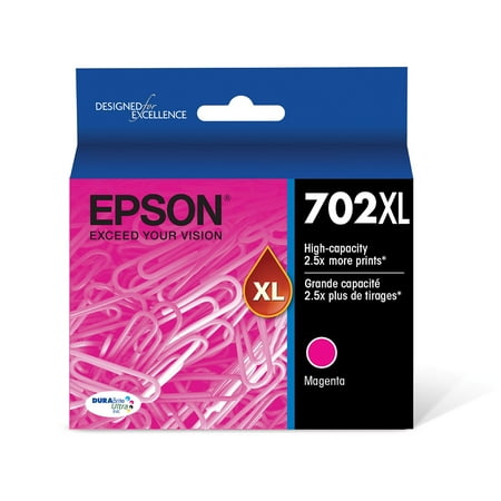 UPC: 0010343932005 | EPSON 702 DURABrite Ultra Ink High Capacity Magenta Cartridge (T702XL320-S) Works with WorkForce Pro WF-3720  WF-3730  WF-3733