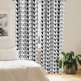 thumbnail image 2 of Ambesonne Cat Curtains, Doodle Characters, Pair of 28"x63", Black White, 2 of 5