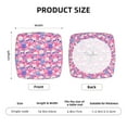 thumbnail image 6 of Daiia Skull Blue Flower Stretch Individual Couch Cushion Slipcovers Reversible Cushion Protector Slipcovers Sofa Cushion Protector Covers Milk Silk-16.9in, 6 of 9