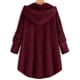 thumbnail image 2 of Chaquetas de mujer Ropa de abrigo de forro polar con osito de peluche con capucha, 2 of 3
