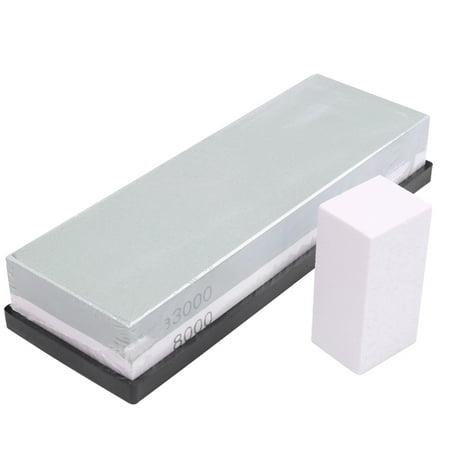 

Premium Sharpening Stone 2 Side Grit 3000/8000 Whetstone | Best Sharpener with NonSlip Rubber Base & Flattening Stone